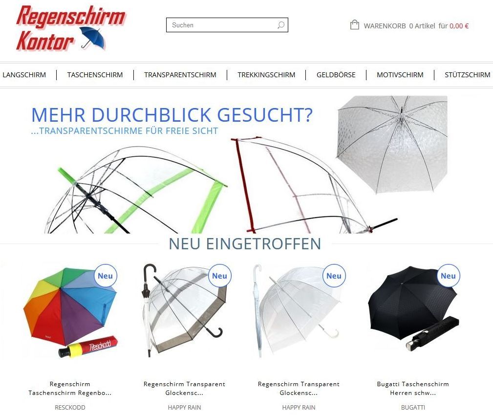 Regenschirme Fachhandel keine Reparaturannahme